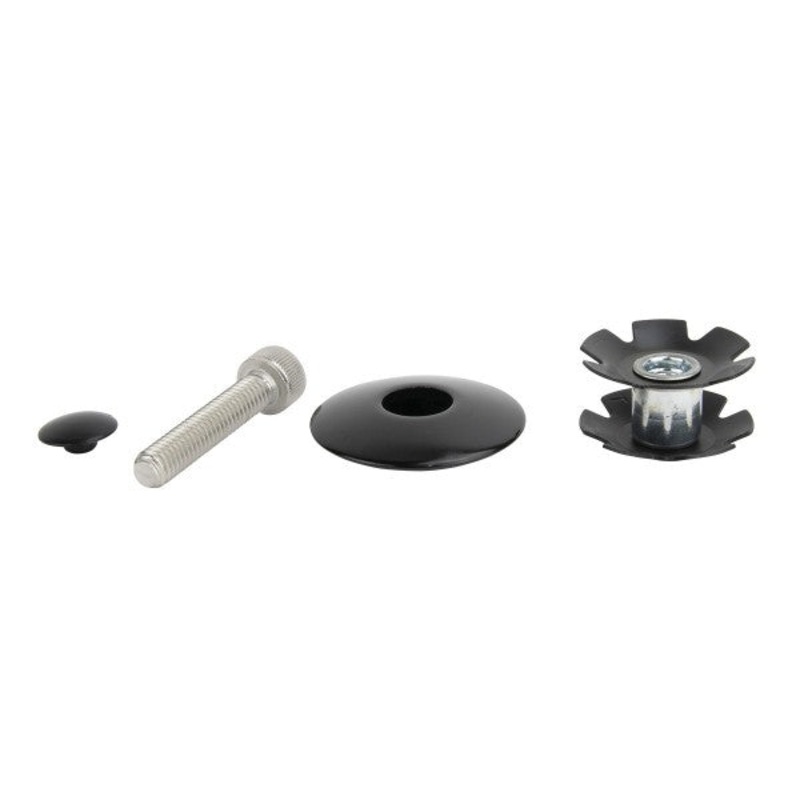 Position One Headset Cap And Star Nut 1-1/8″ Black