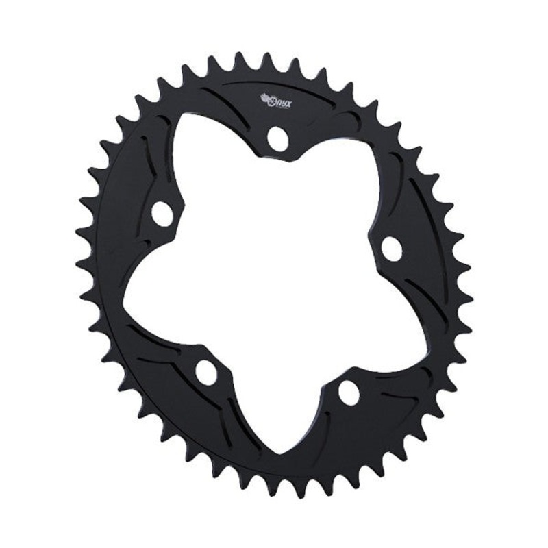 Onyx BMX Chainring 5 Bolt 110mm Anodized Black Black