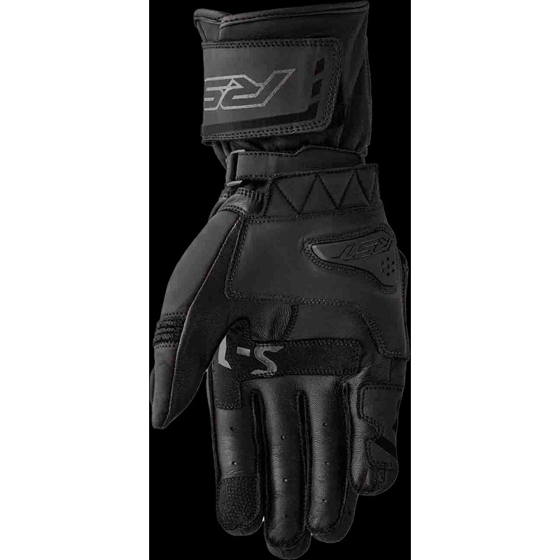 RST S1 D3o Glove Black Leather Xs Black X-Small