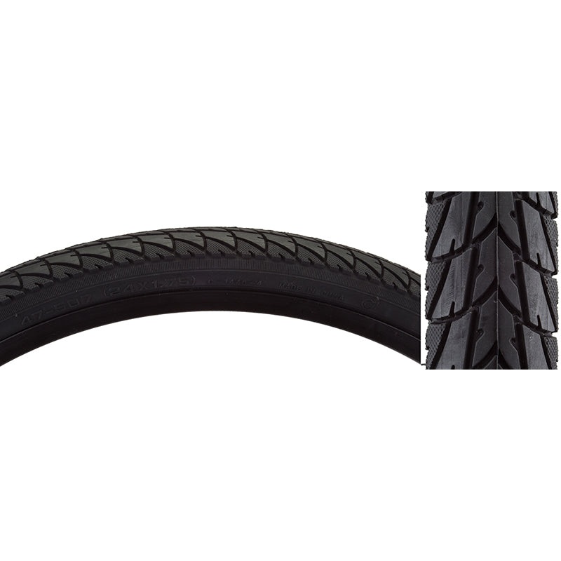 24×1.75 CST C1446 Smooth Tread BMX Tire – Black
