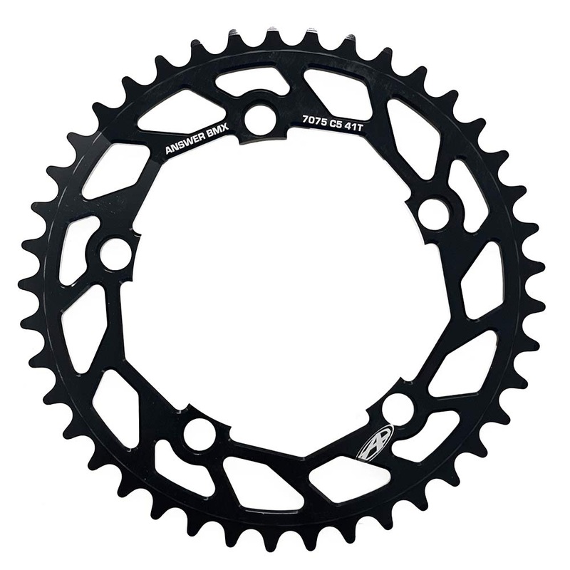 Answer Typhoon C5 5-bolt Chainring Black 34t