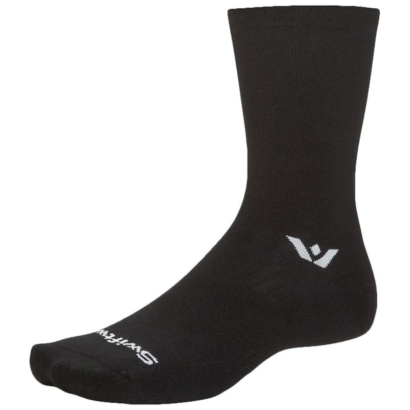 Swiftwick Aspire Crew Socks – Circuit Black Medium