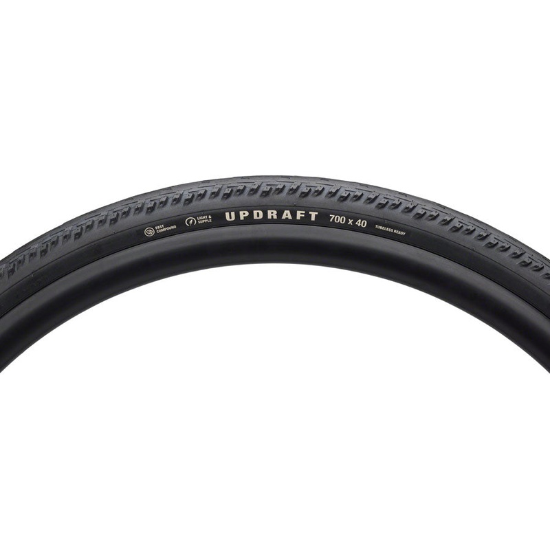 Teravail Updraft Tire – 700 x 35, Tubeless, Folding, Black, Durable, Fast Compound