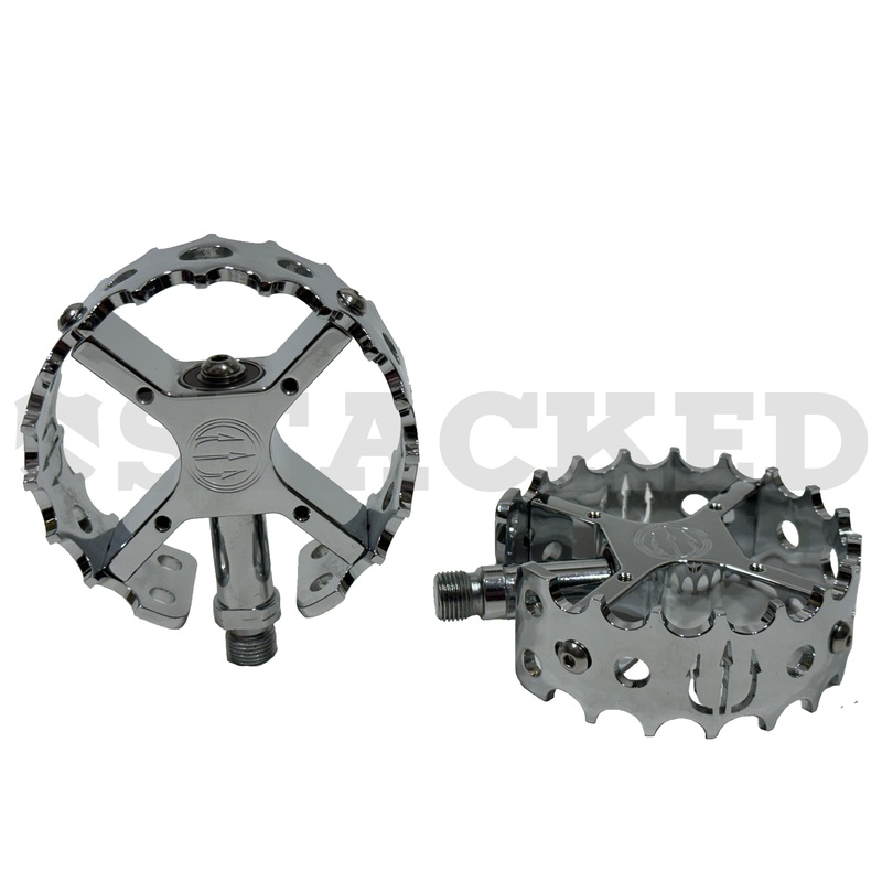Evil Alloy Rookie Rounds pedals Chrome Body and Cage