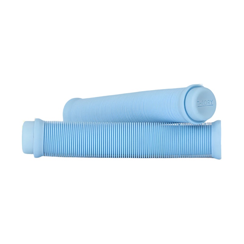 Theory Data Grips w/ Bar Ends – Flangeless – Light Blue