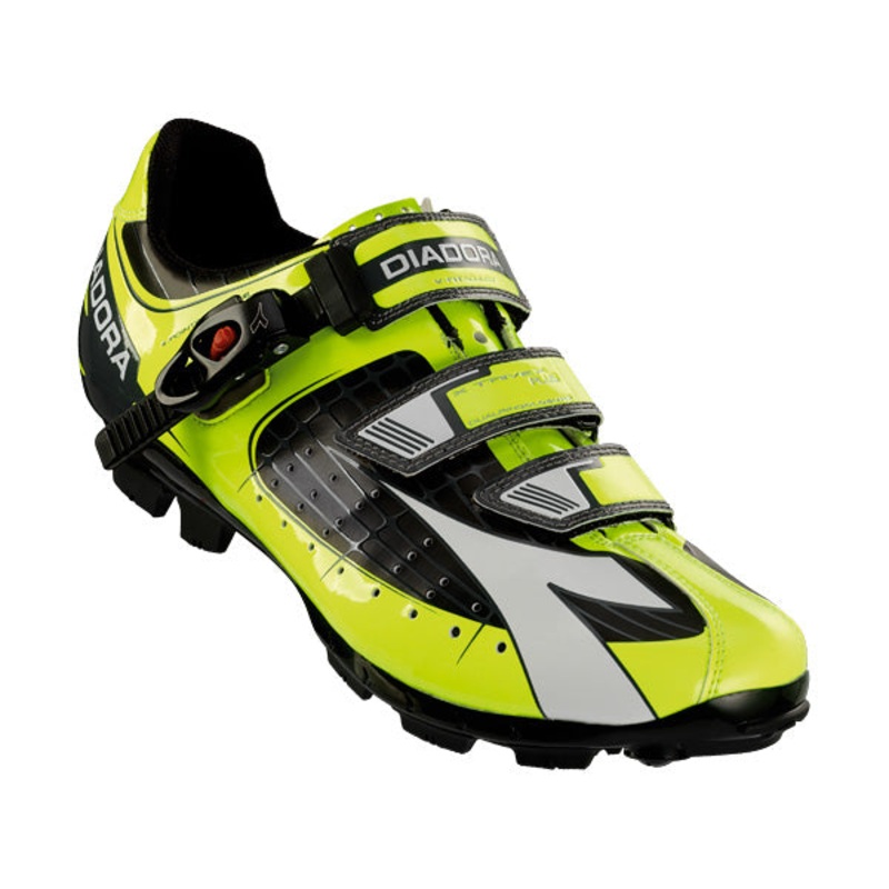 Diadora X-Trivex Plus Clipless Shoes-Black/Yellow 40 Euro / 7 US
