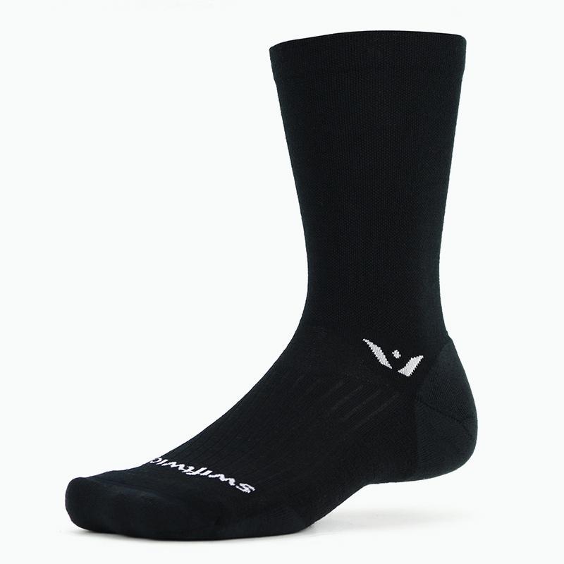 Swiftwick Pursuit Seven Men’s Wool Socks – 7″ Medium Coal