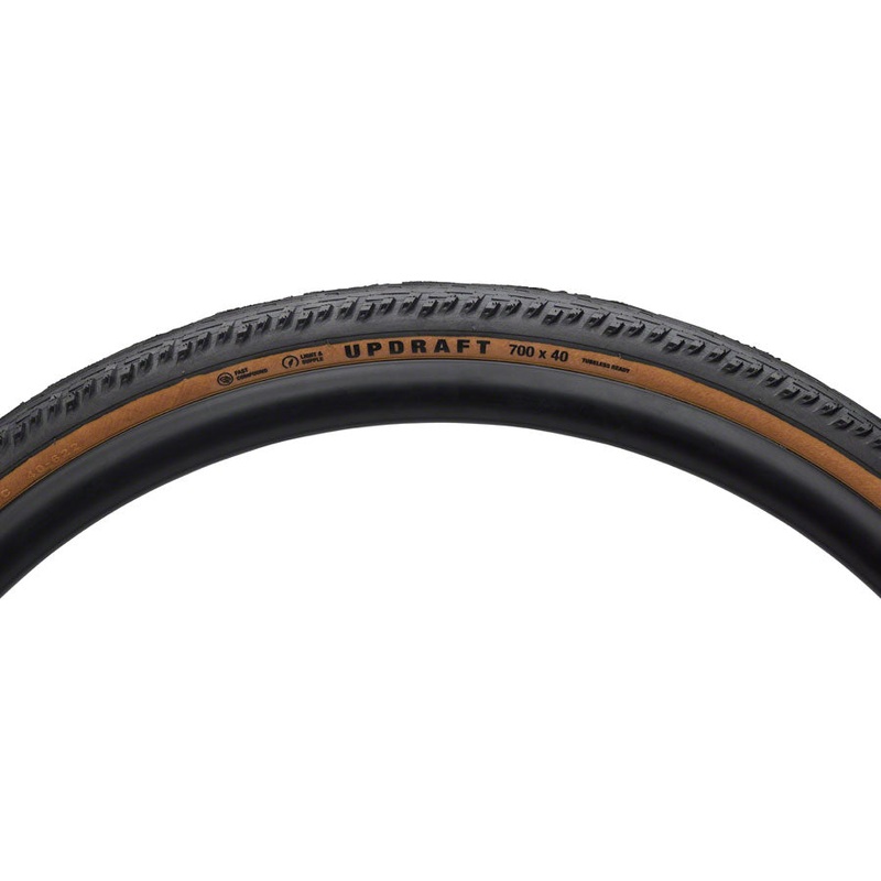 Teravail Updraft Tire – 700 x 40, Tubeless, Folding, Tan, Durable, Fast Compound