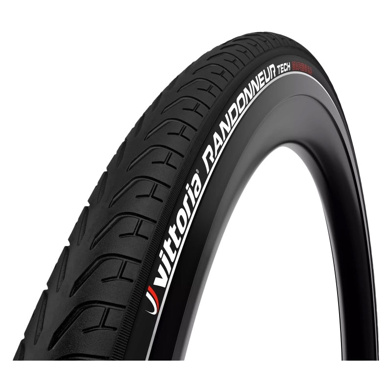 Vittoria Randonneur Tech Tire – 700 x 35 Rigid Bead Black/Reflective G2.0