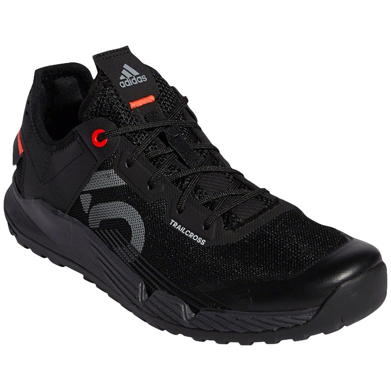 Five Ten Trailcross LT Flat Shoes  –  Womens Core BLK / Gray Two / Solar Red 9